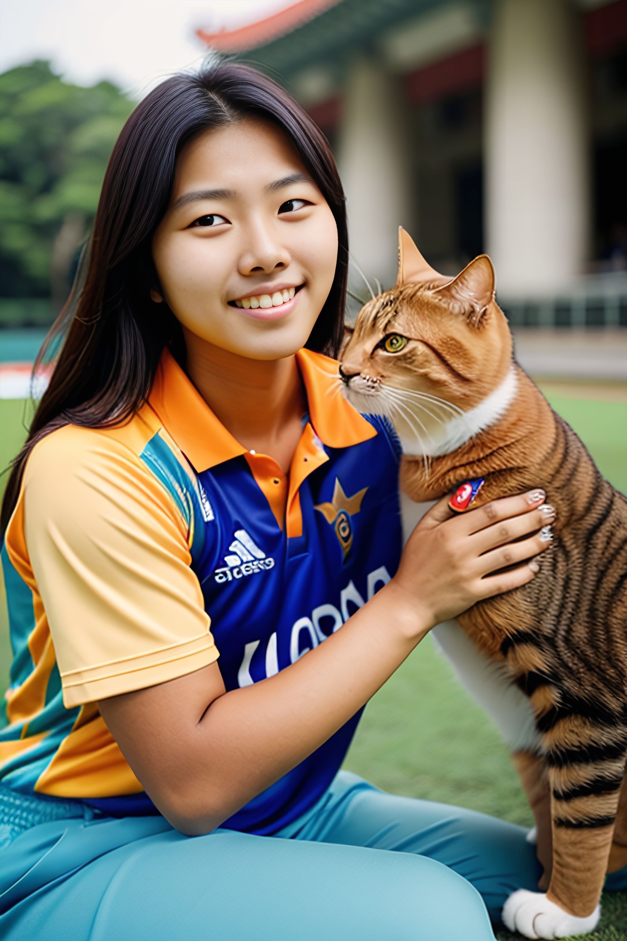 Portrait generated with Stable Diffusion.